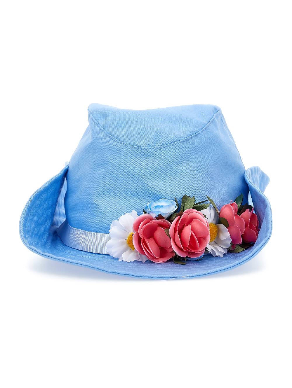 Monnalisa Cappello gabardina con fiori e borchiette Pezzi Unici