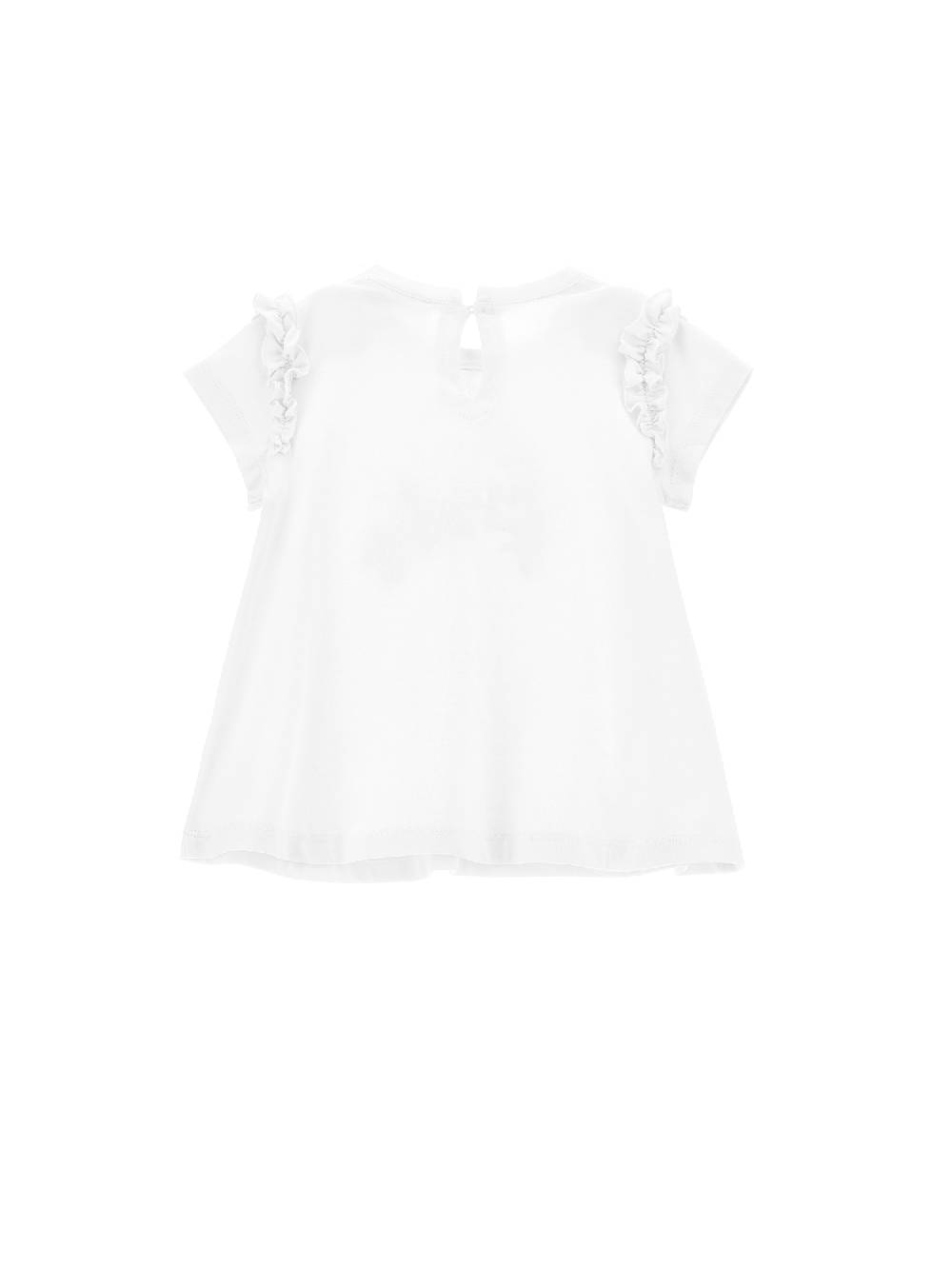 Monnalisa Maxi t-shirt con rouches Vendita Economica