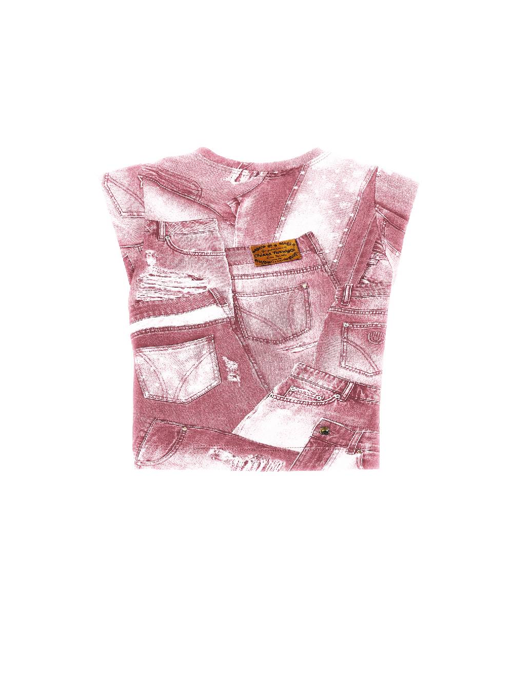 Monnalisa T-shirt CFDenimprint Fino Al -60%