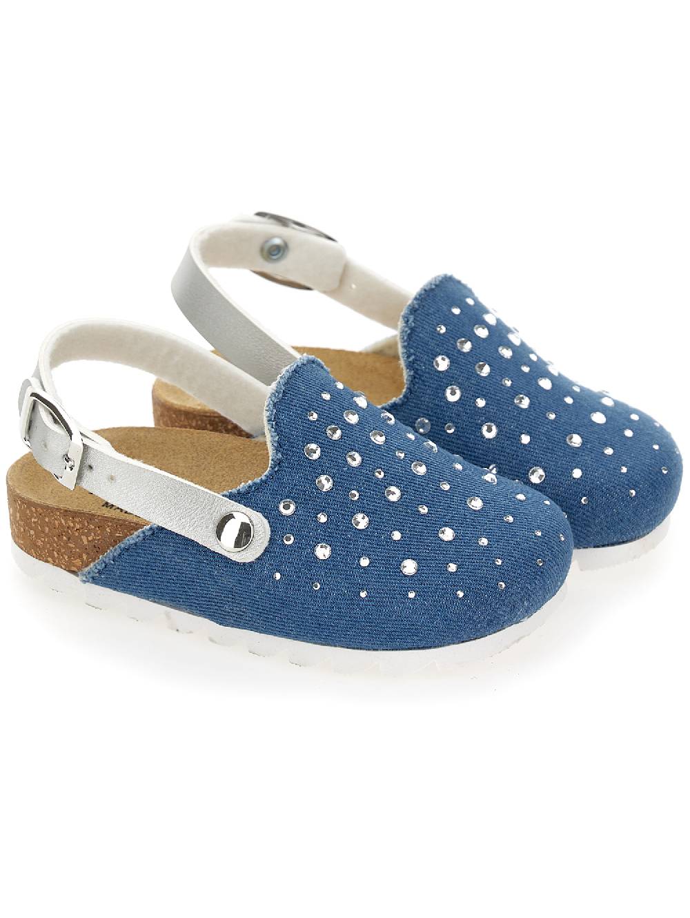 Monnalisa Sabot jeans con strass Outlet