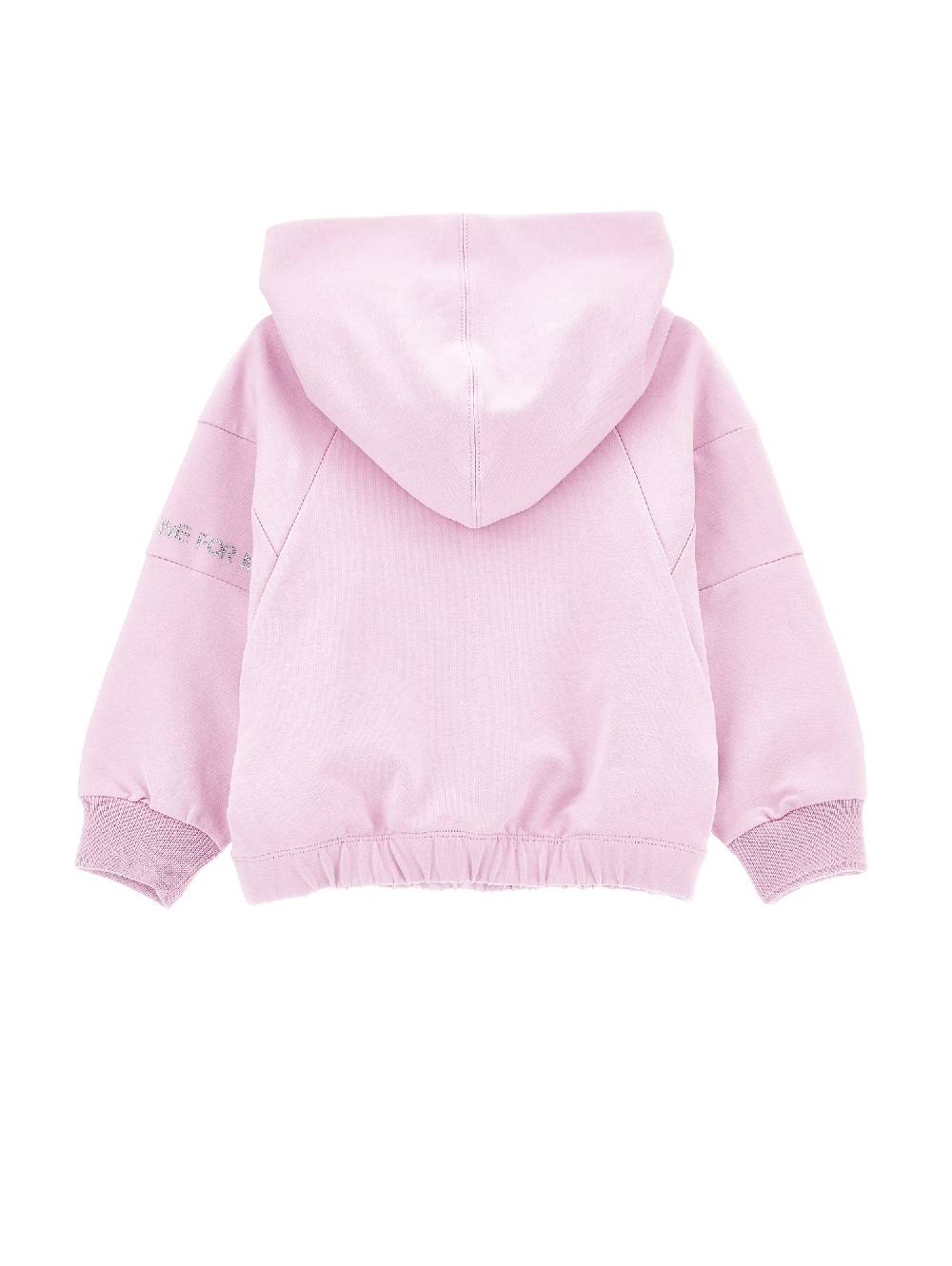 Monnalisa Felpa cotone hoodie con borchiette Negozio