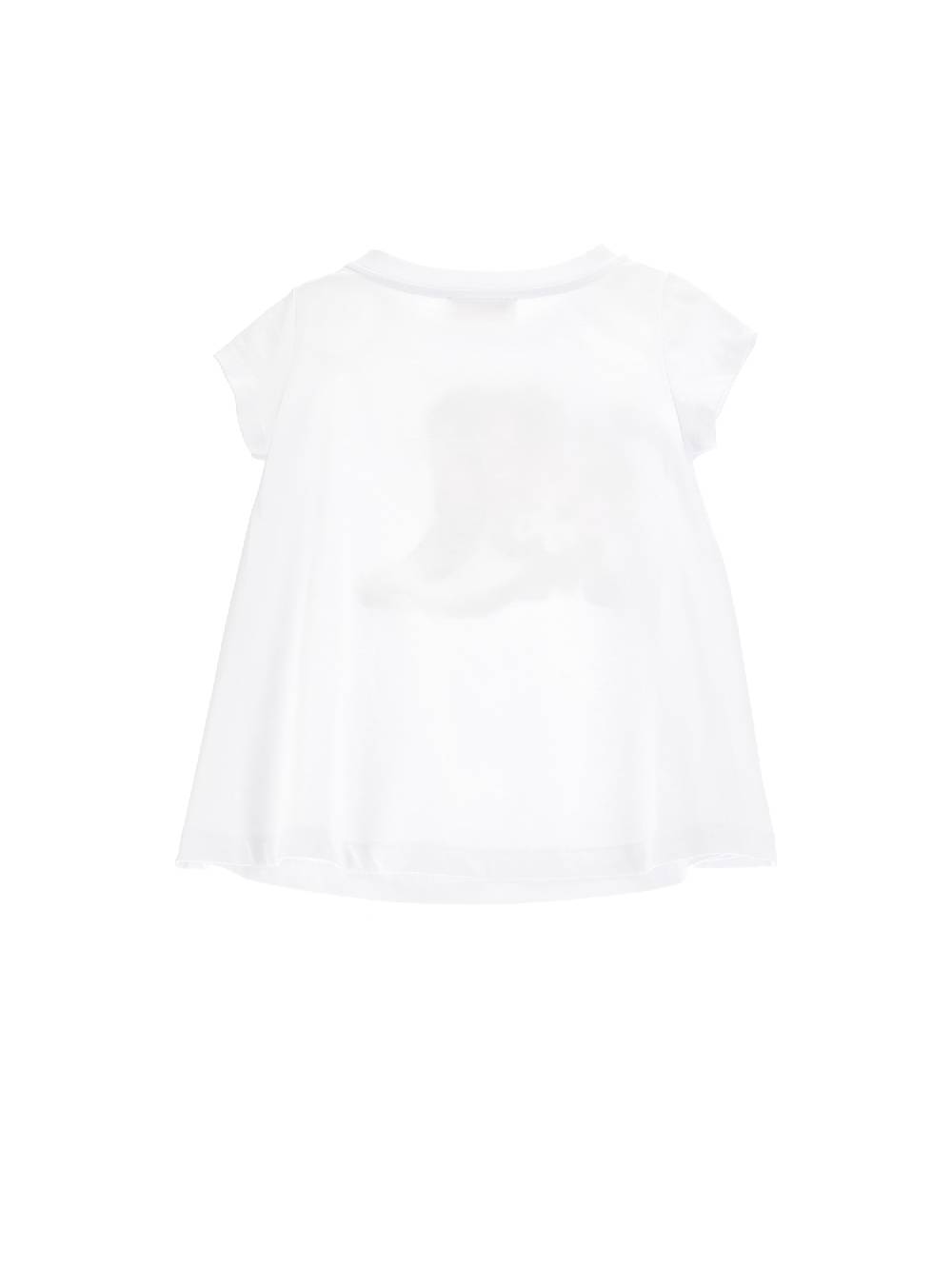 Monnalisa Maxi t-shirt cotone organico stampa texani Nuova
