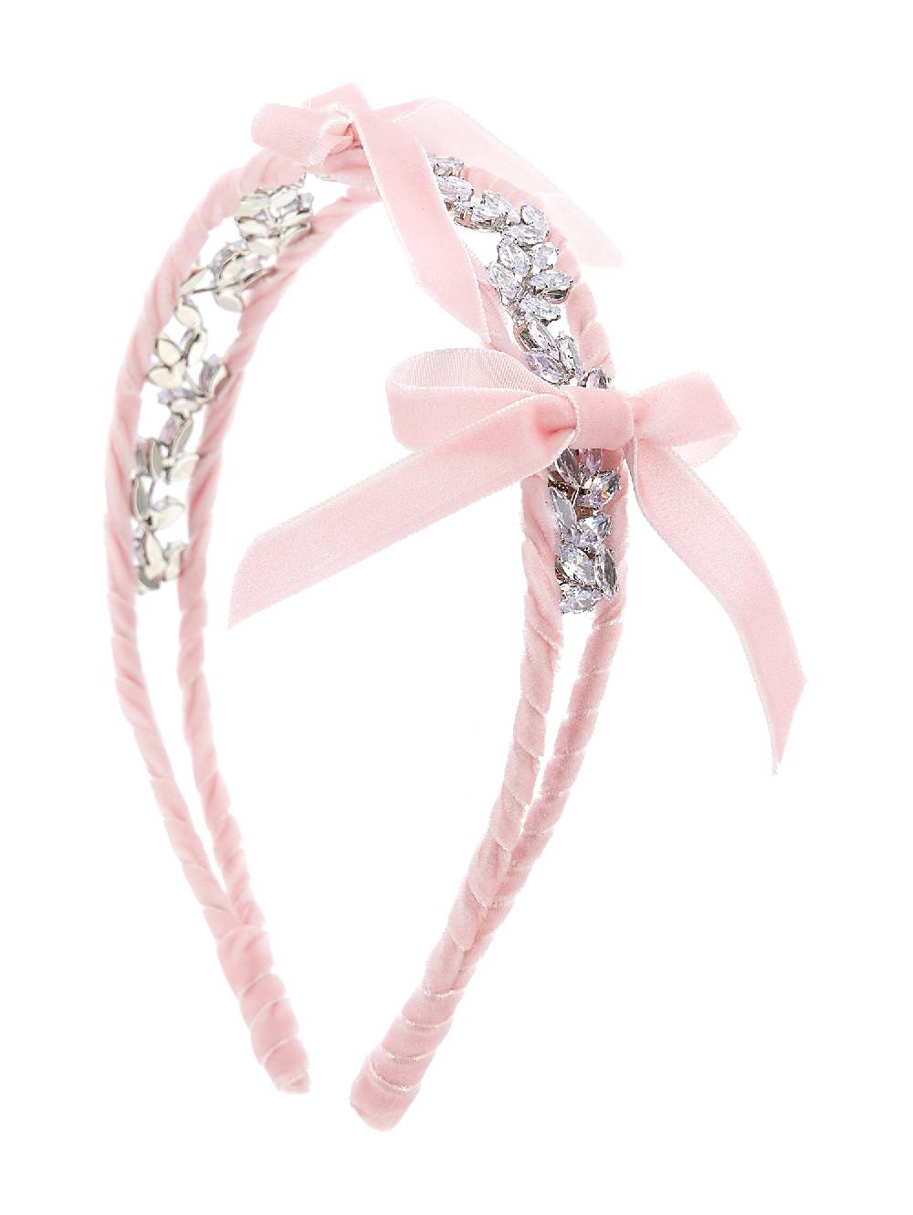 Monnalisa Cerchietto strass e velluto Promozione