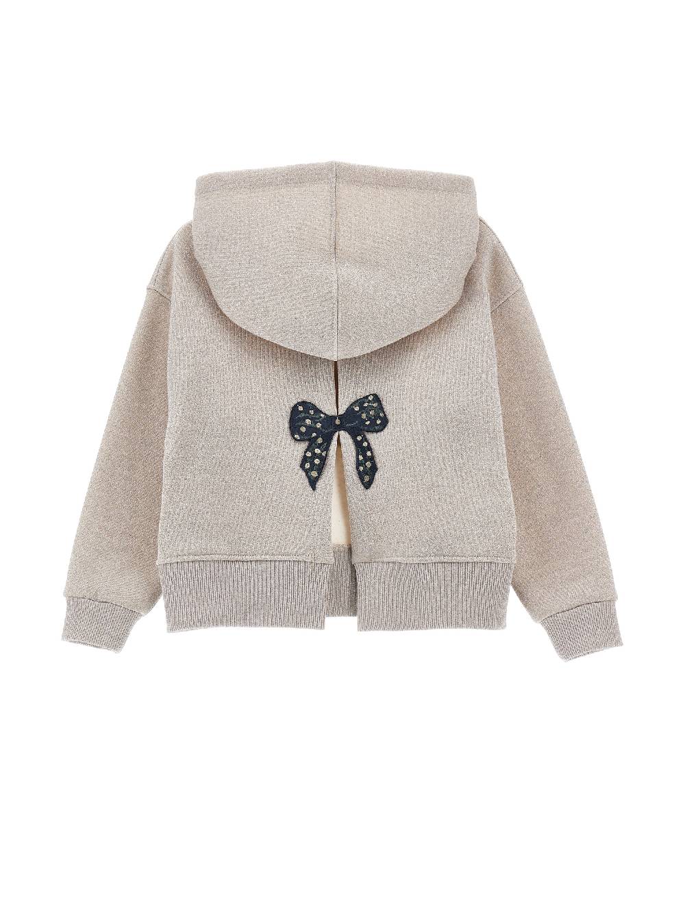 Monnalisa Felpa lurex con cappuccio Negozi Online