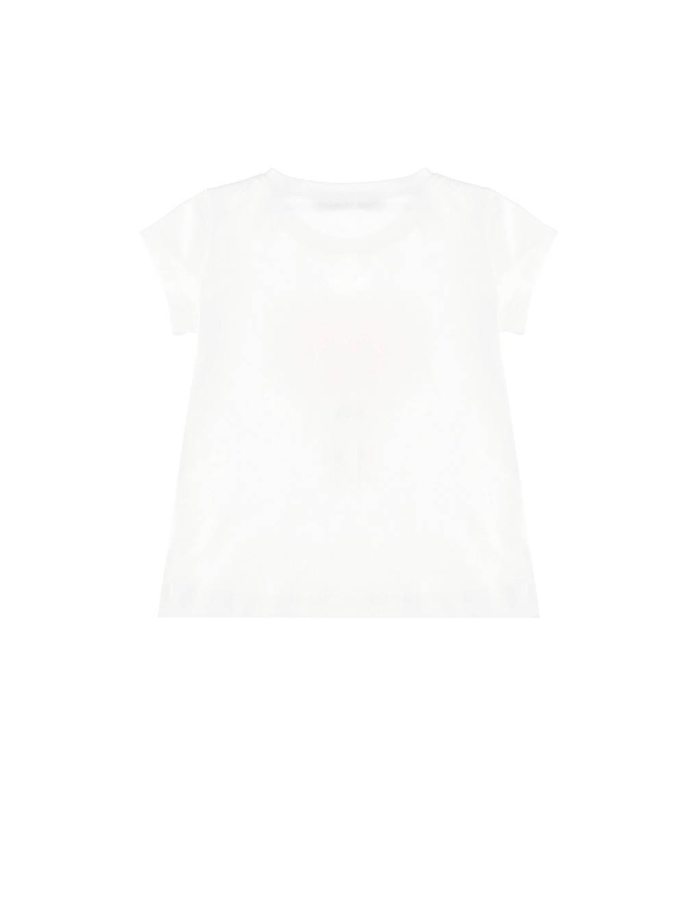 Monnalisa T-shirt cotone stampata con strass Consegna Veloce