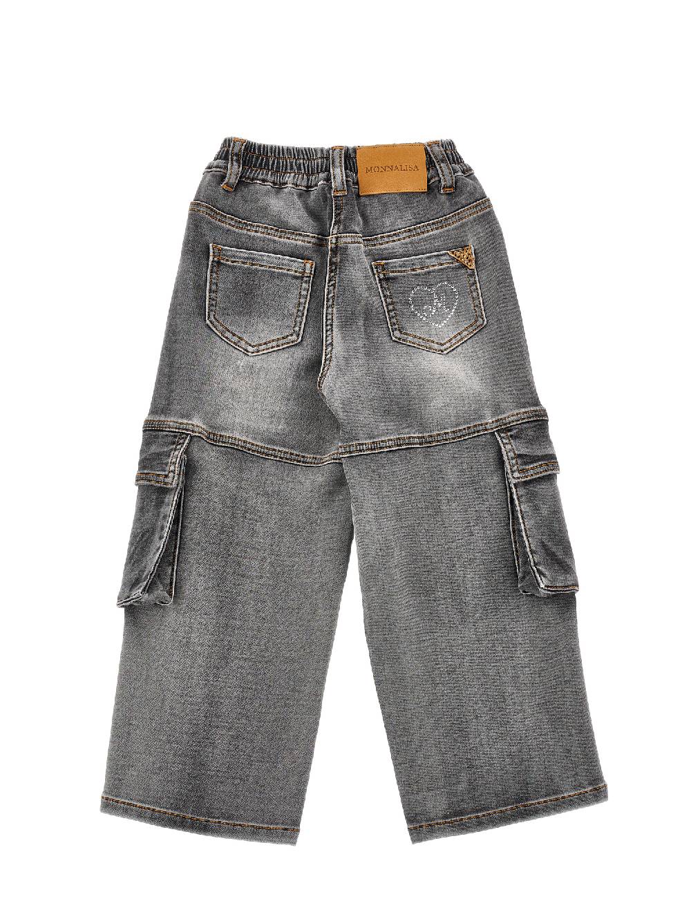 Monnalisa Jeans denim cargo Vendita Calda