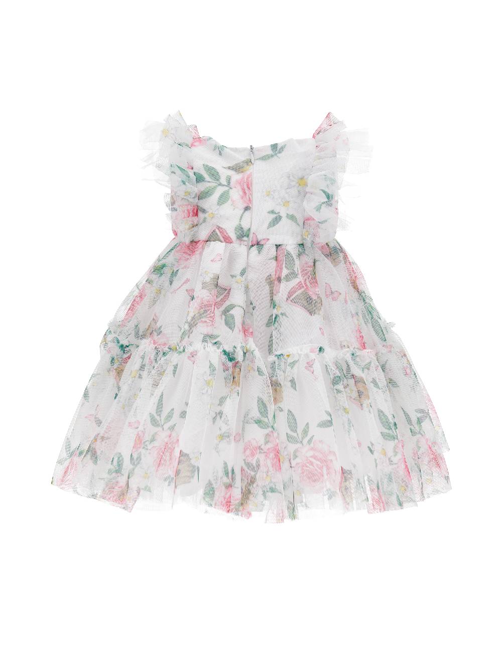 Monnalisa Abito tulle floreale Nuova
