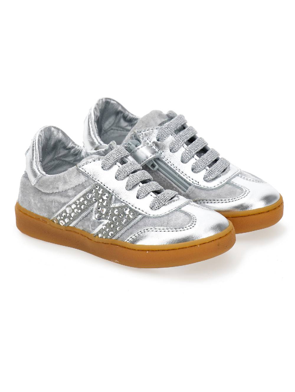 Monnalisa Scarpe velour modello running Nuovo
