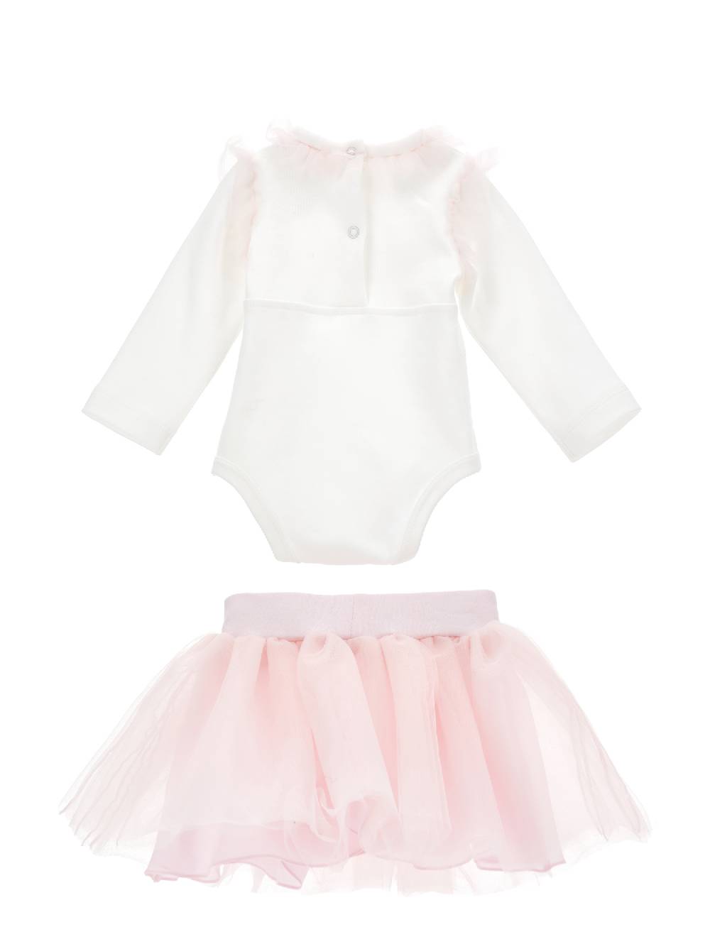Monnalisa Completo 2 pezzi con tulle e fiore applicato Offerta