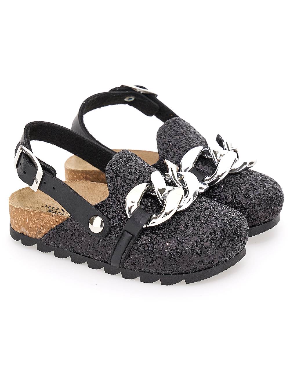 Monnalisa Sandali glitter con catena In Saldo