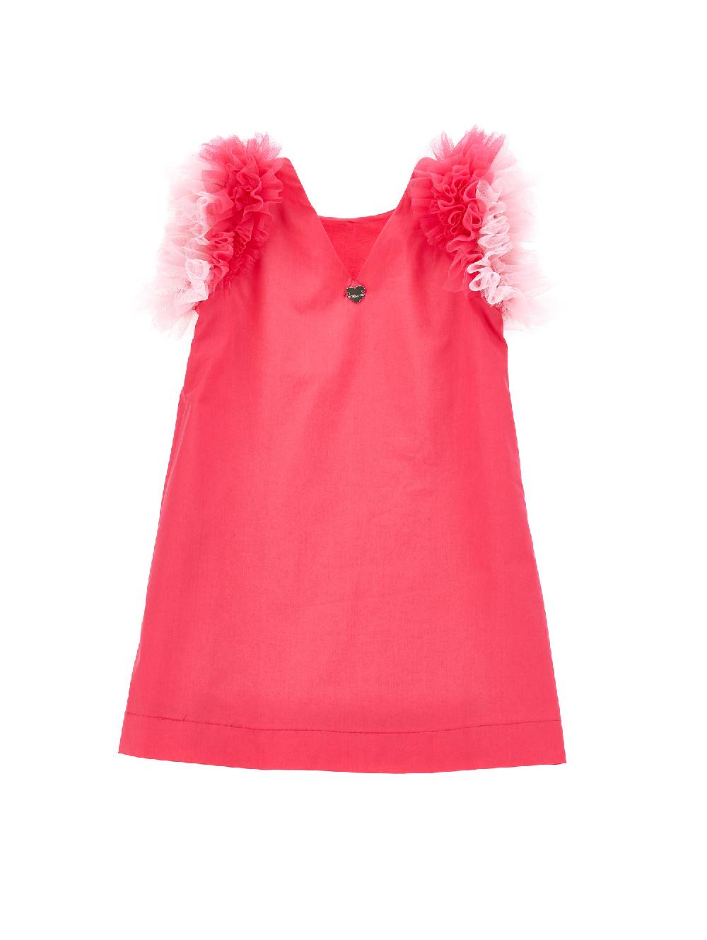 Monnalisa Abito cotone giromanica tulle Convenienza