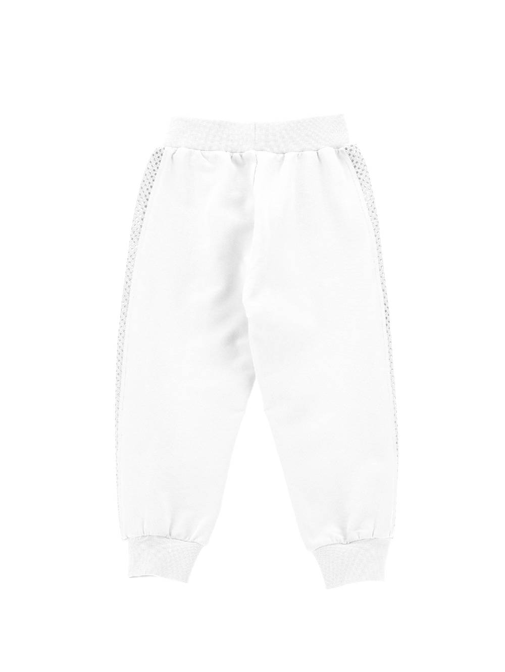 Monnalisa Jogger ricamato con strass Economico