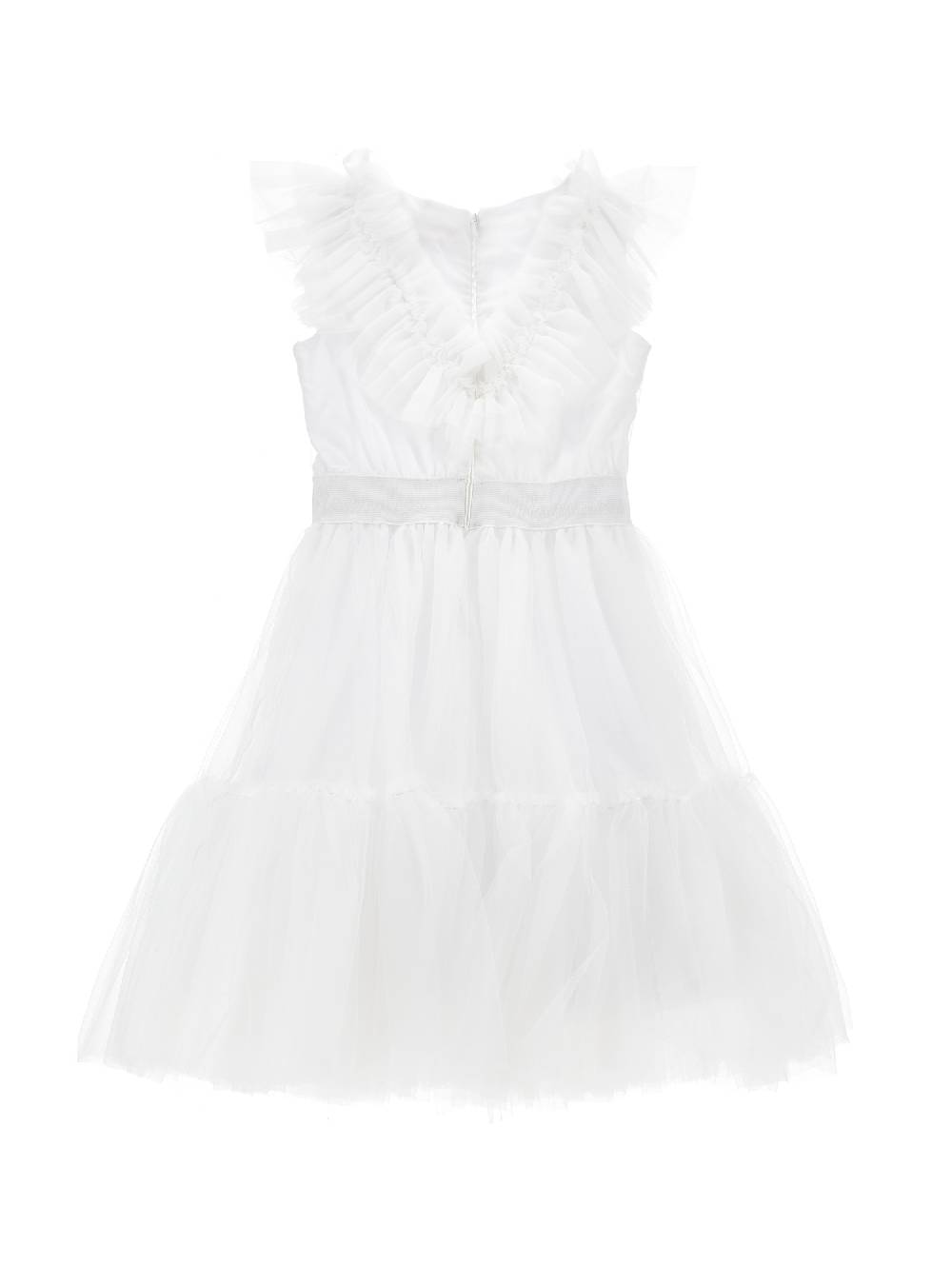 Monnalisa Abito tulle mano seta con strass In Vendita