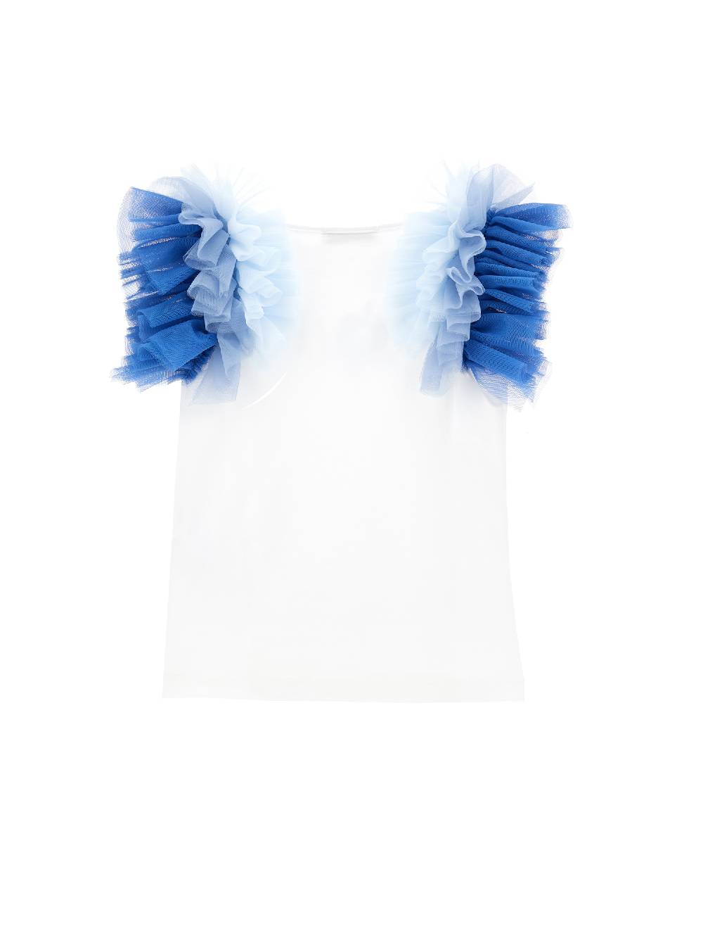 Monnalisa T-shirt jersey con galette e LOVE Italy