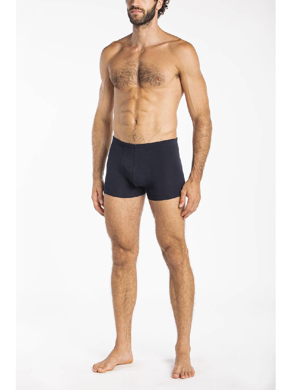 Julipet Boxer blu in jersey di cotone elasticizzato bipack Offerta