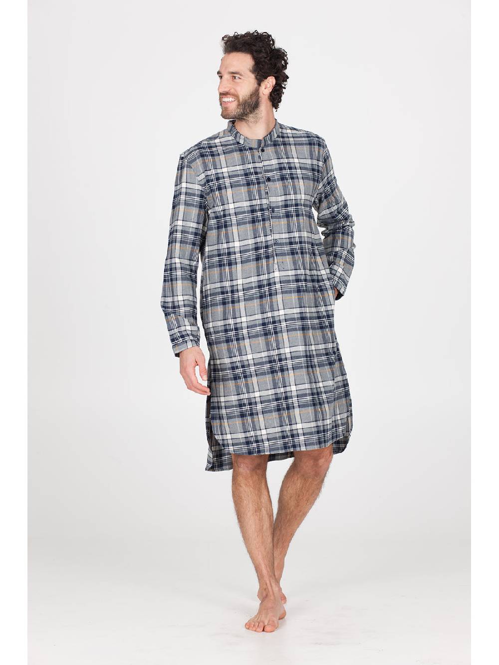 Julipet Camicia da notte in calda flanella di puro cotone Enormi sconti