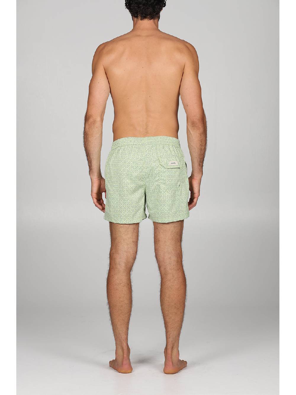 Julipet Boxer mare in leggera tela di microfibra verde, con disegno cravatteria ad alta definizione Fino Al -60%