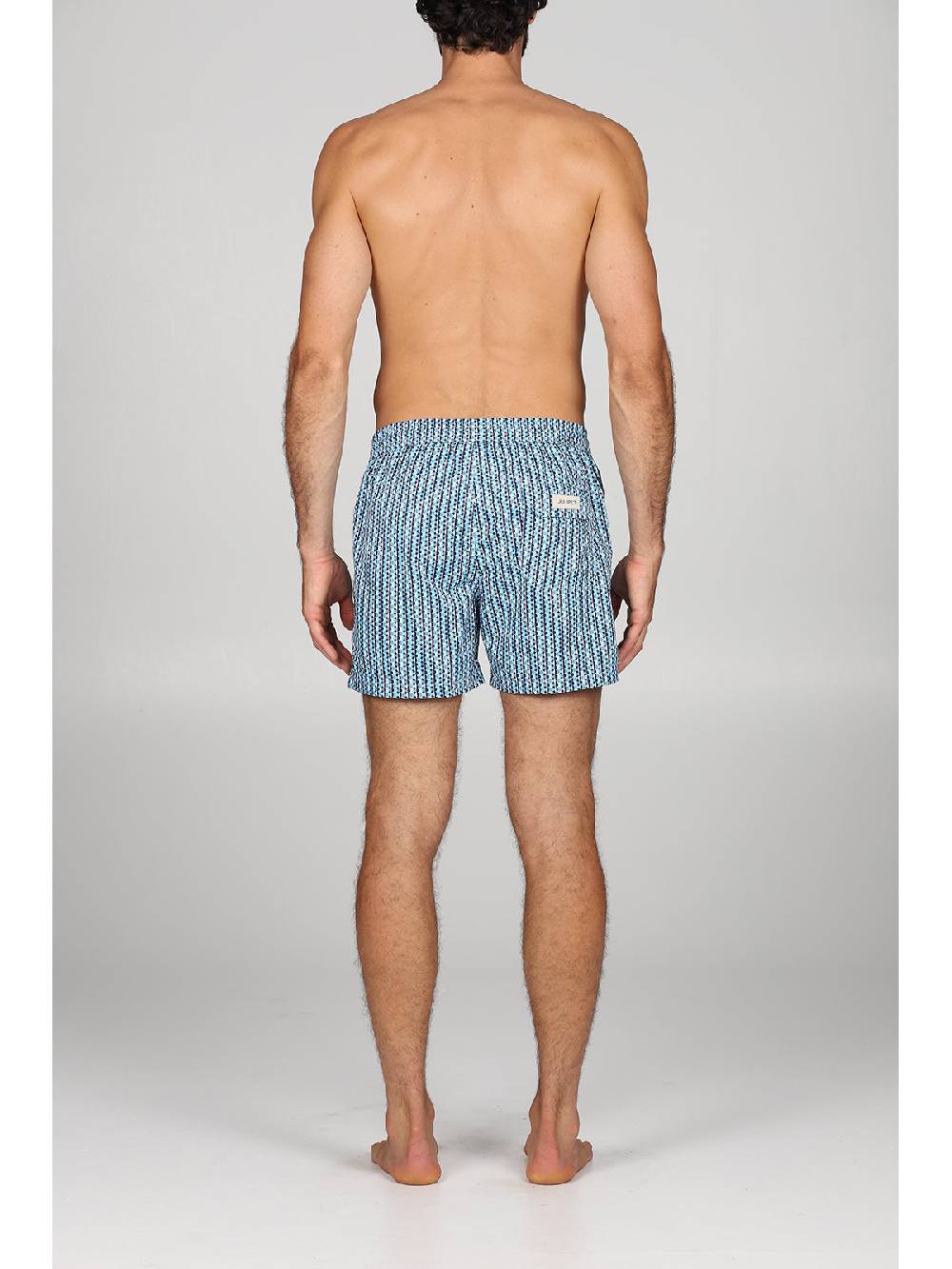 Julipet Boxer mare in leggera tela di microfibra, con disegno "ovali" ad alta definizione Shopping Online