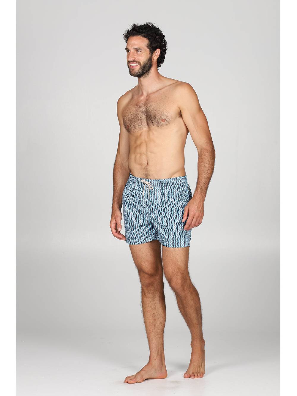 Julipet Boxer mare in leggera tela di microfibra, con disegno "ovali" ad alta definizione Shopping Online