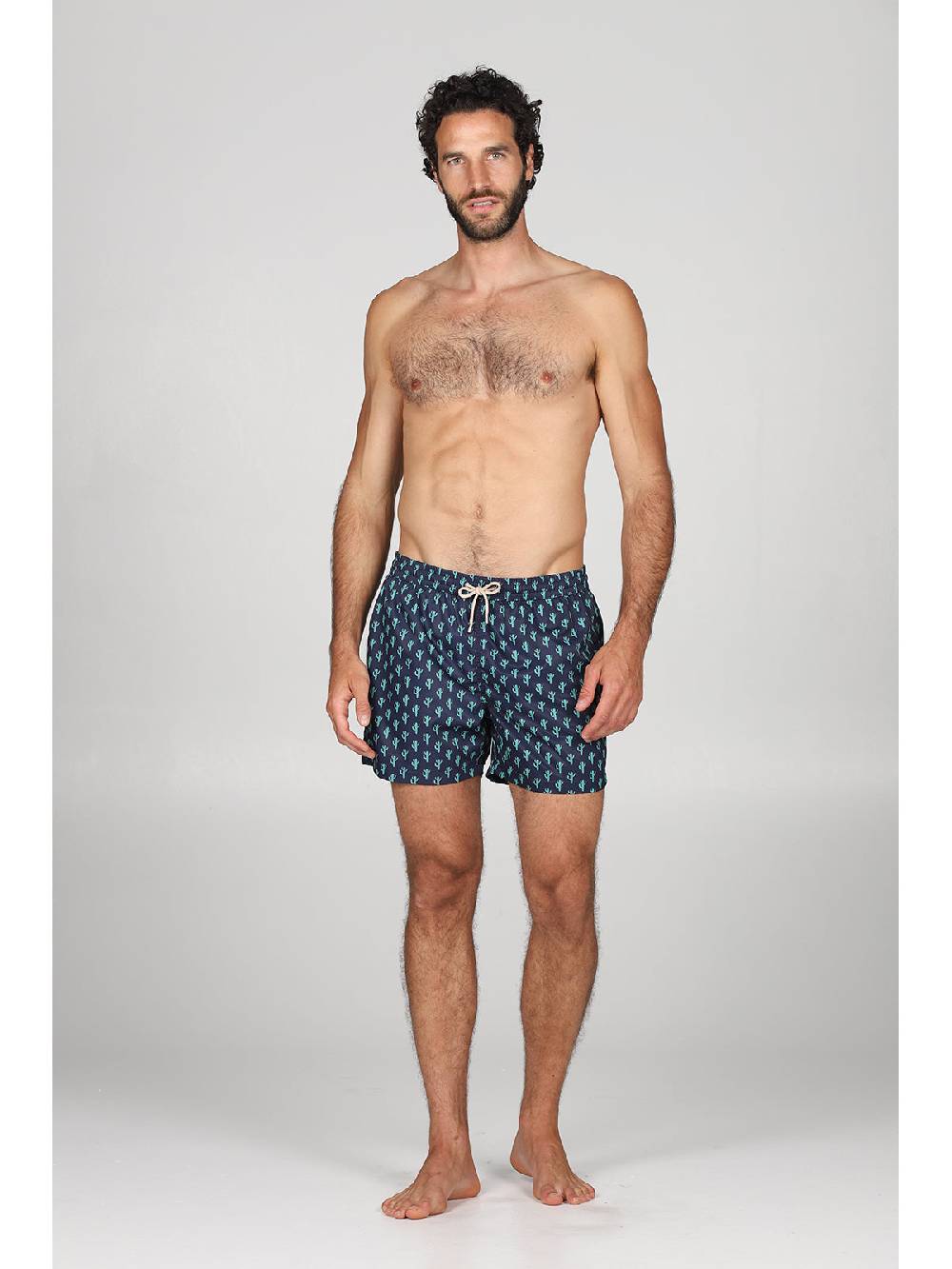 Julipet Boxer mare in leggera tela di microfibra, con disegno ad alta definizione "cactus" Moda