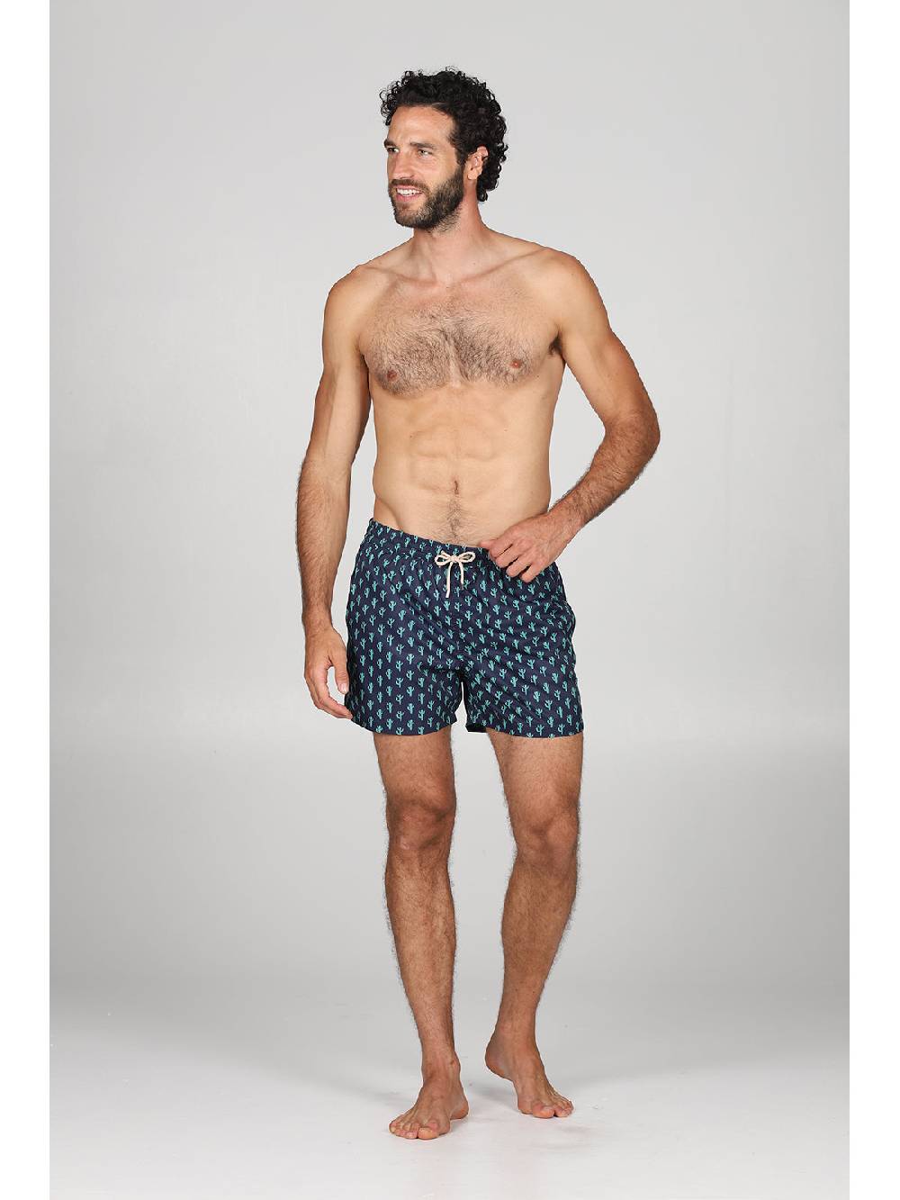 Julipet Boxer mare in leggera tela di microfibra, con disegno ad alta definizione "cactus" Moda