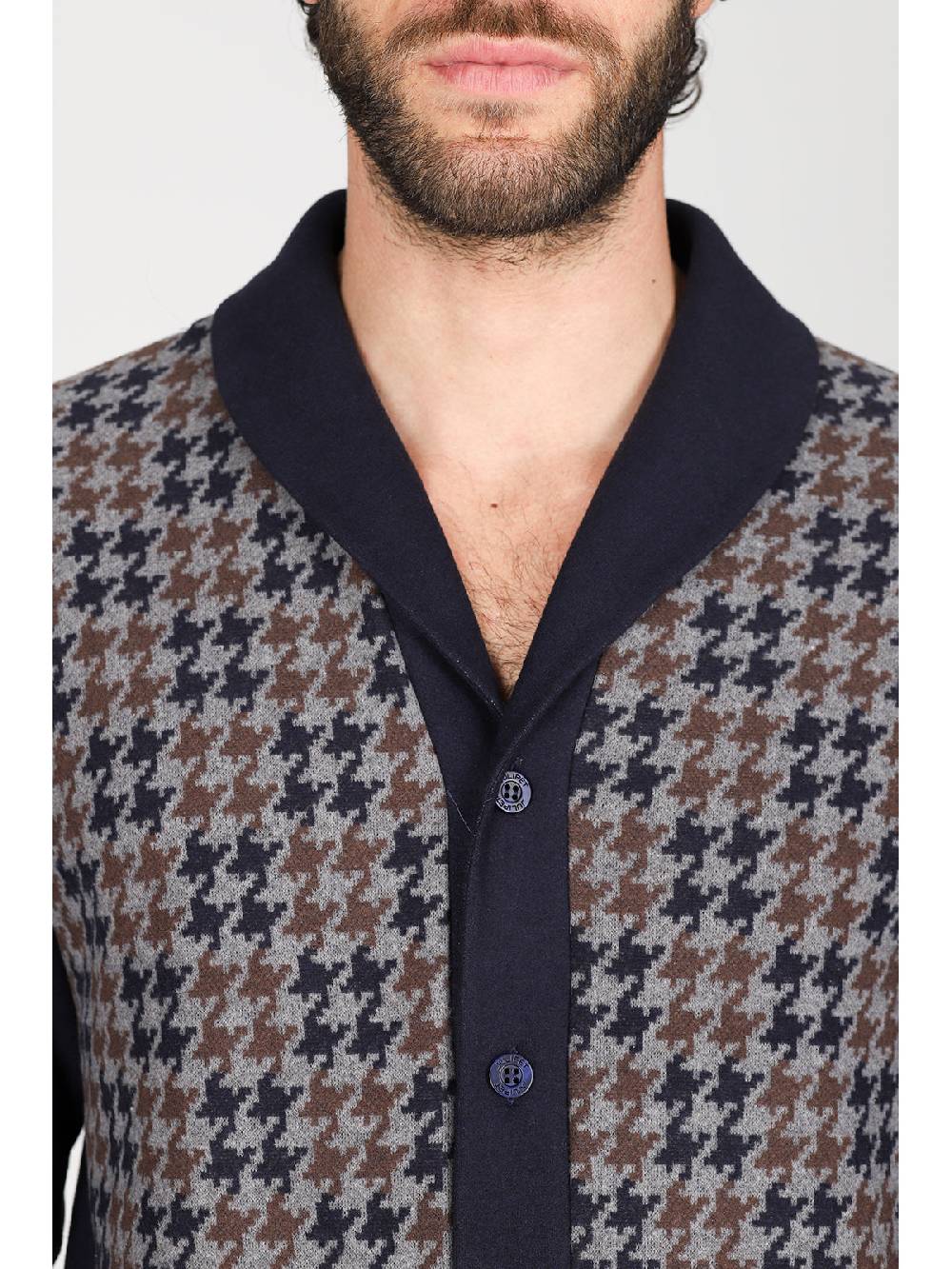 Julipet Pigiama cardigan in confortevole jacquard di cotone Consegna Veloce
