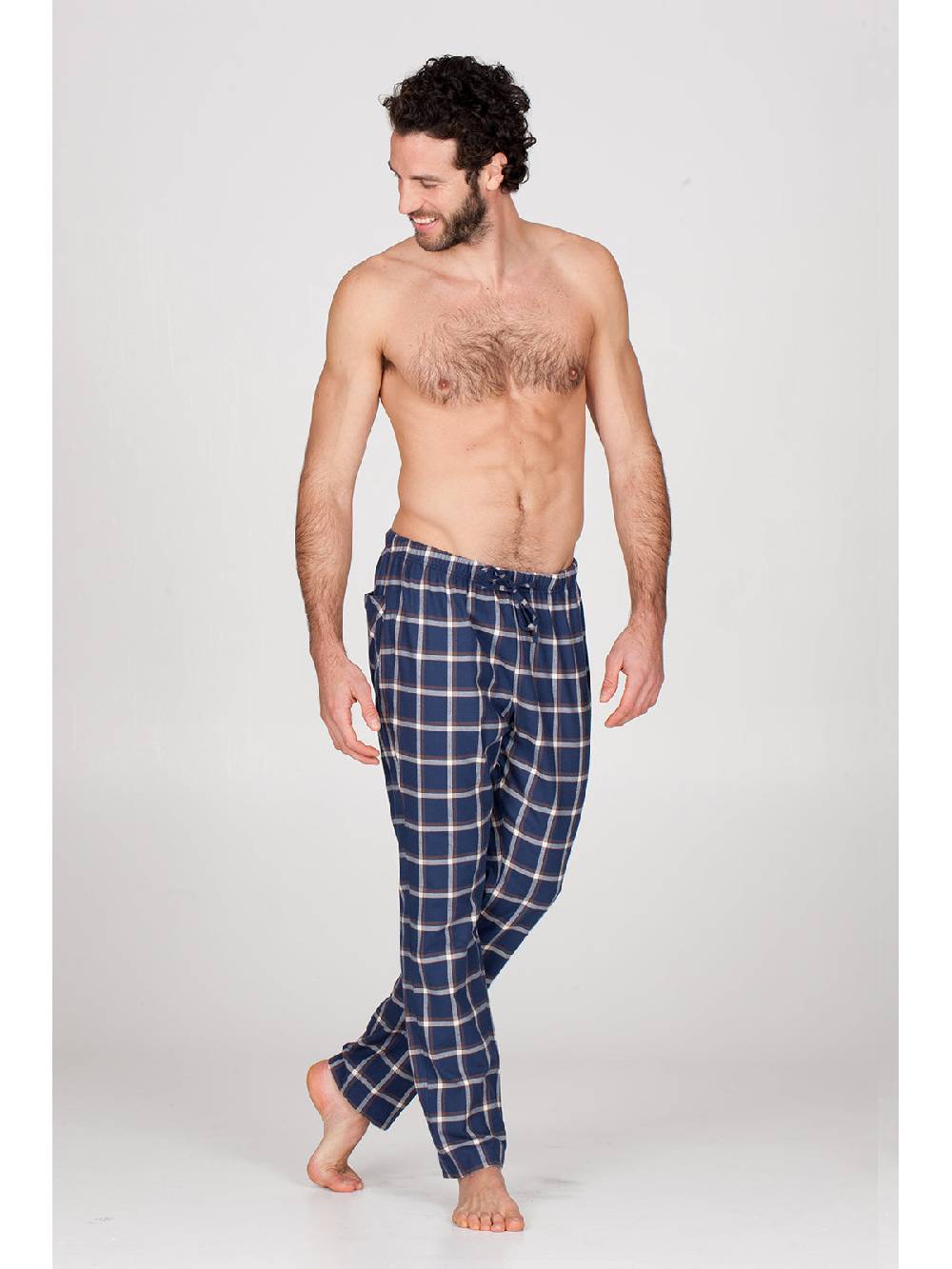 Julipet Pantalone in calda flanella di puro cotone Fino Al -60%