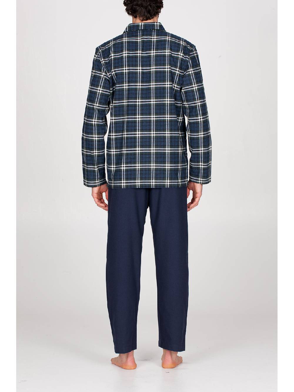 Julipet Pigiama cardigan in calda flanella di puro cotone Shopping Online