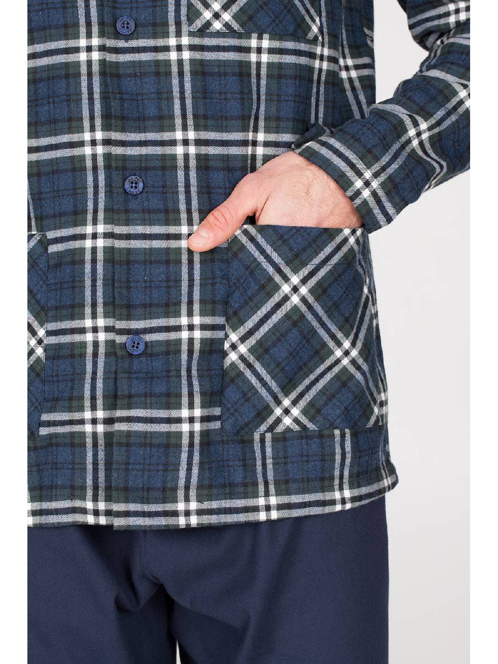 Julipet Pigiama cardigan in calda flanella di puro cotone Shopping Online