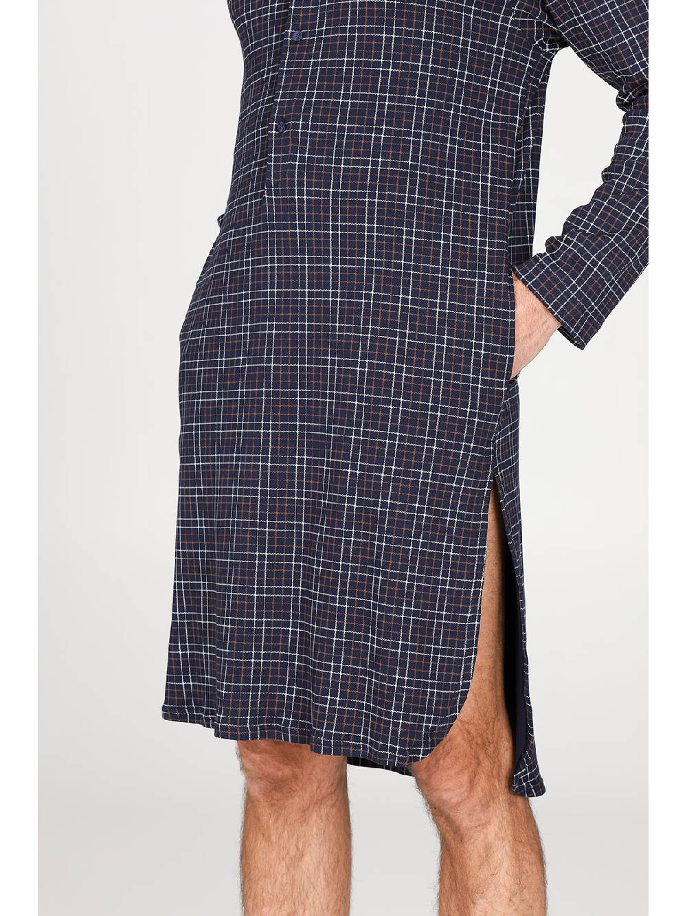 Julipet Camicia da notte in caldo interlock di puro cotone Presa