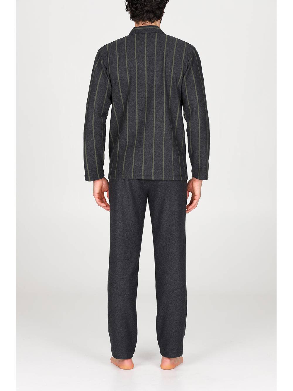 Julipet Pigiama cardigan in confortevole jacquard di cotone Vendite Flash