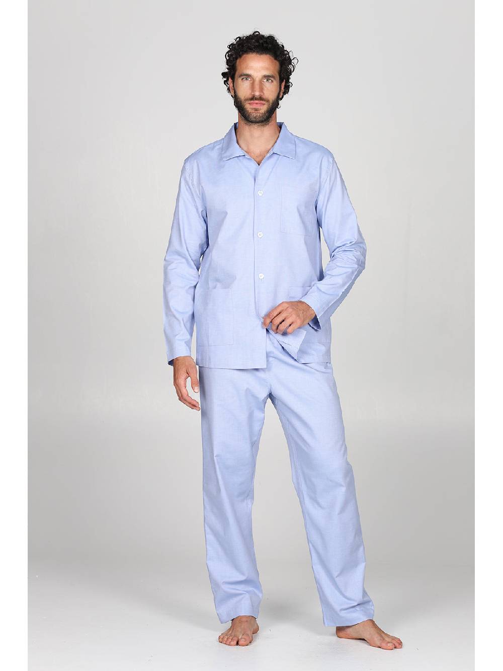 Julipet Pigiama cardigan in pregiato popeline, vestibilità impeccabile Consegna Veloce