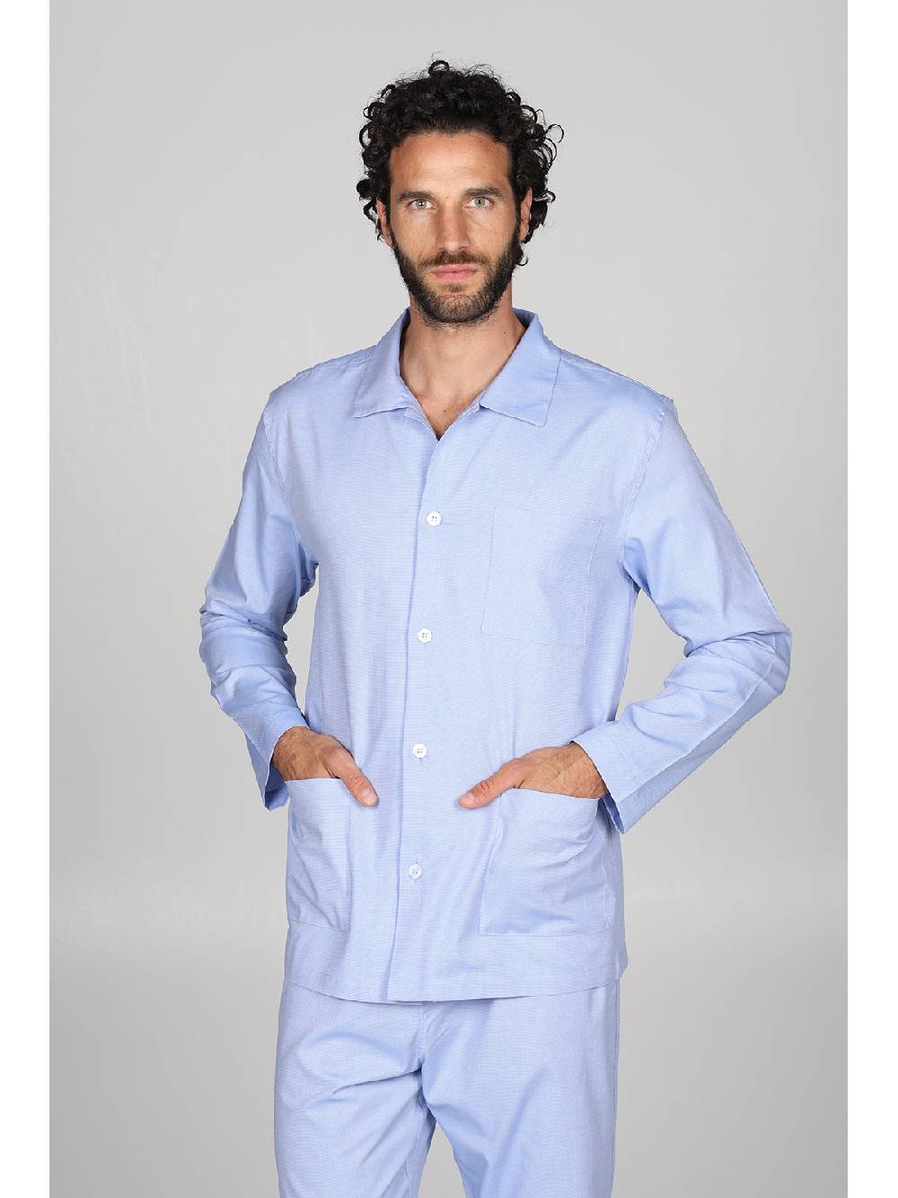 Julipet Pigiama cardigan in pregiato popeline, vestibilità impeccabile Consegna Veloce