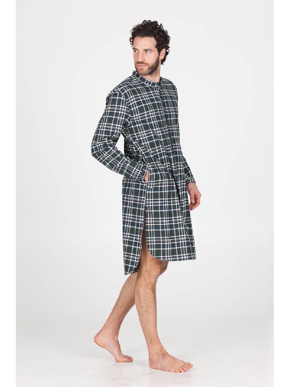 Julipet Camicia da notte in calda flanella di puro cotone Promozione