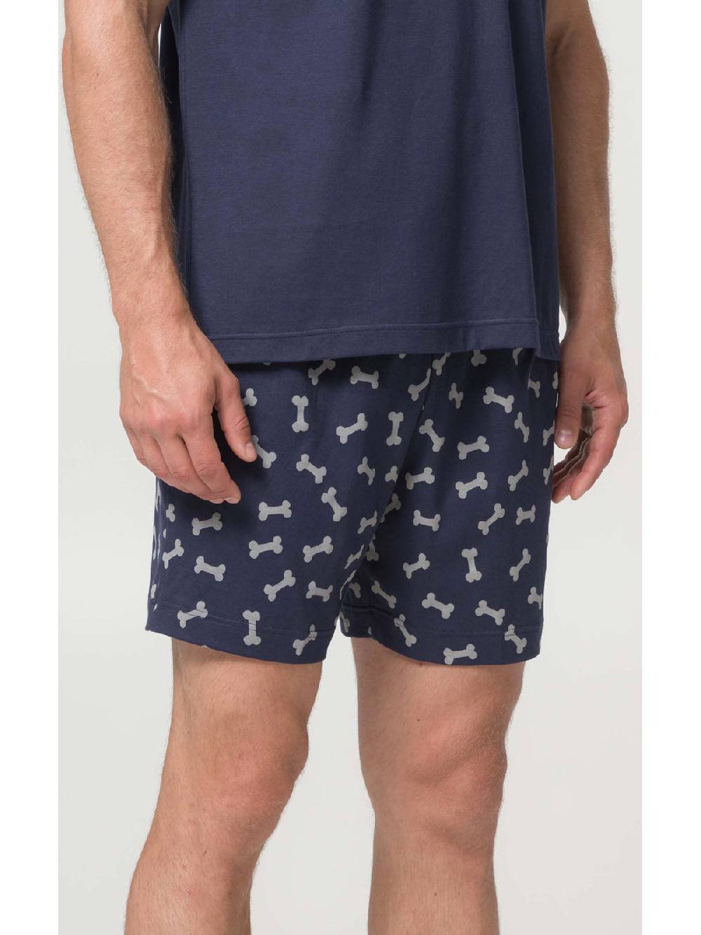 Julipet Pigiama corto girocollo in traspirante jersey di puro cotone s/z Negozi Online