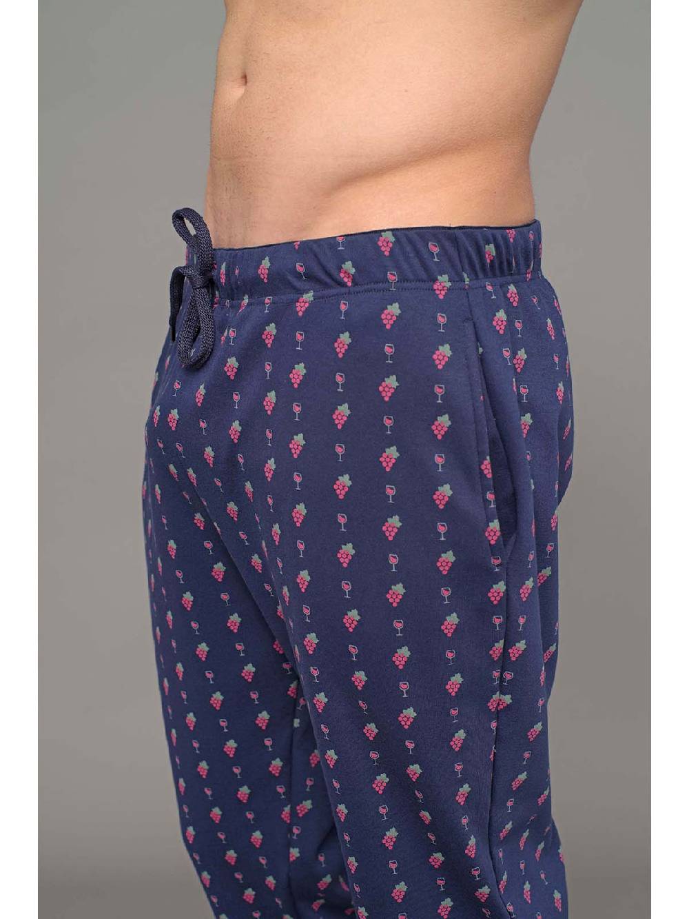 Julipet Pigiama girocollo linea winewear in interlock di puro cotone Nuova