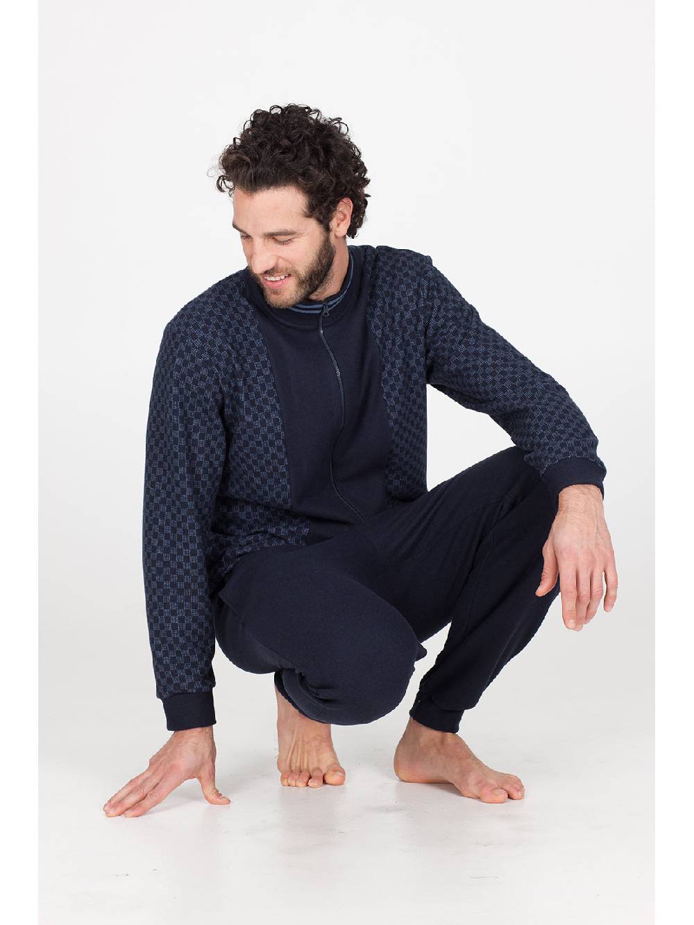 Julipet Pigiama in caldo jacquard di cotone Moda