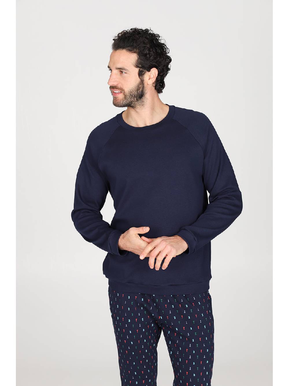 Julipet Pigiama con coulisse in caldo interlock di puro cotone Negozi Online