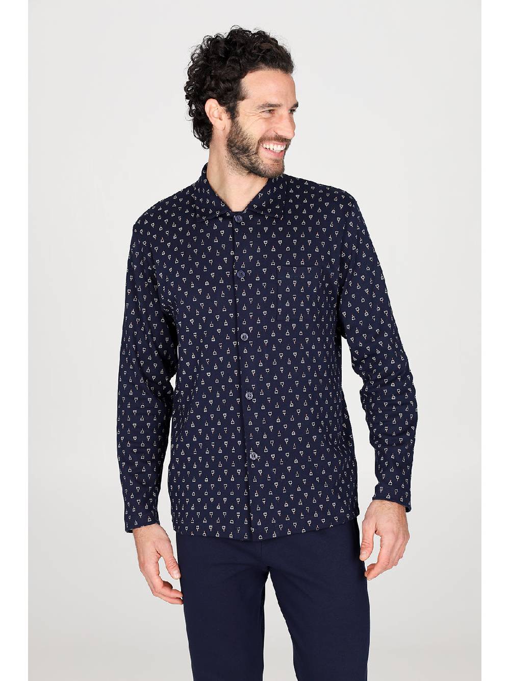 Julipet Pigiama cardigan in caldo interlock di puro cotone Soddisfazione Garantita