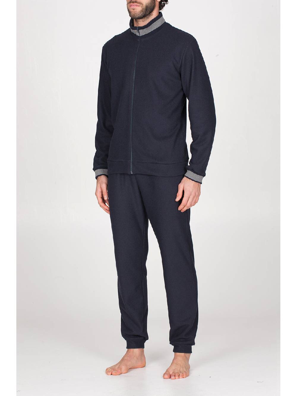 Julipet Tuta con zip in confortevole jacquard punto Milano Online