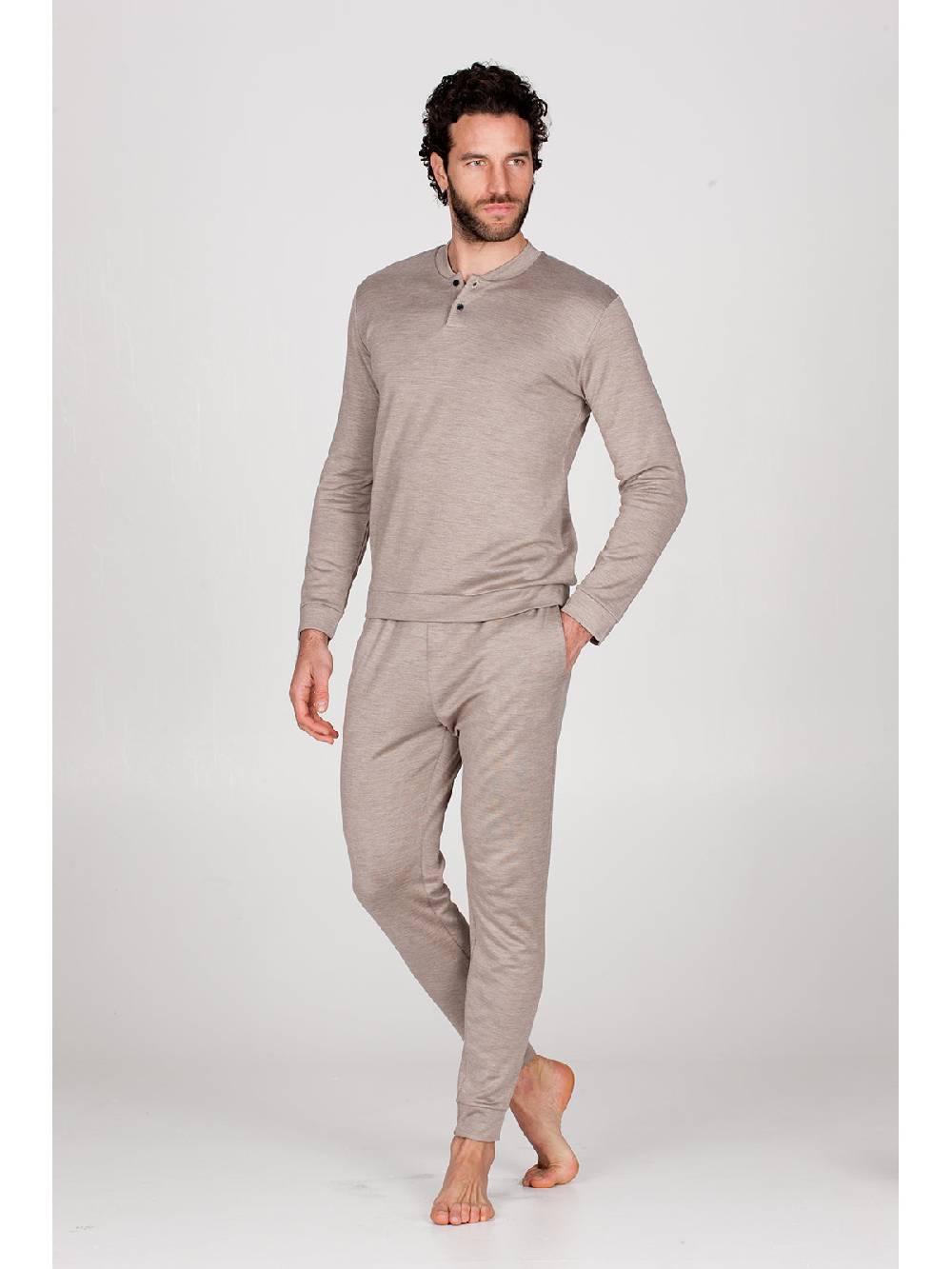 Julipet Pigiama in double jersey seta e cotone Outlet