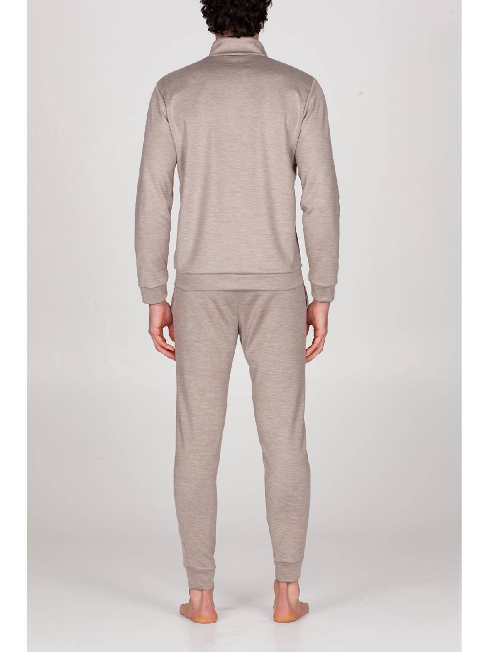 Julipet Pigiama con zip in double jersey seta e cotone Saldi