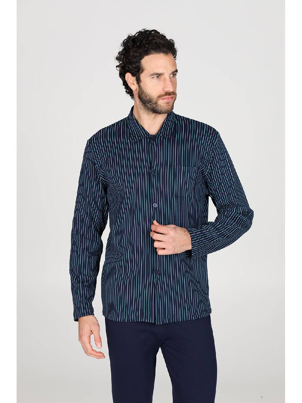 Julipet Pigiama cardigan in caldo interlock di puro cotone Offerte