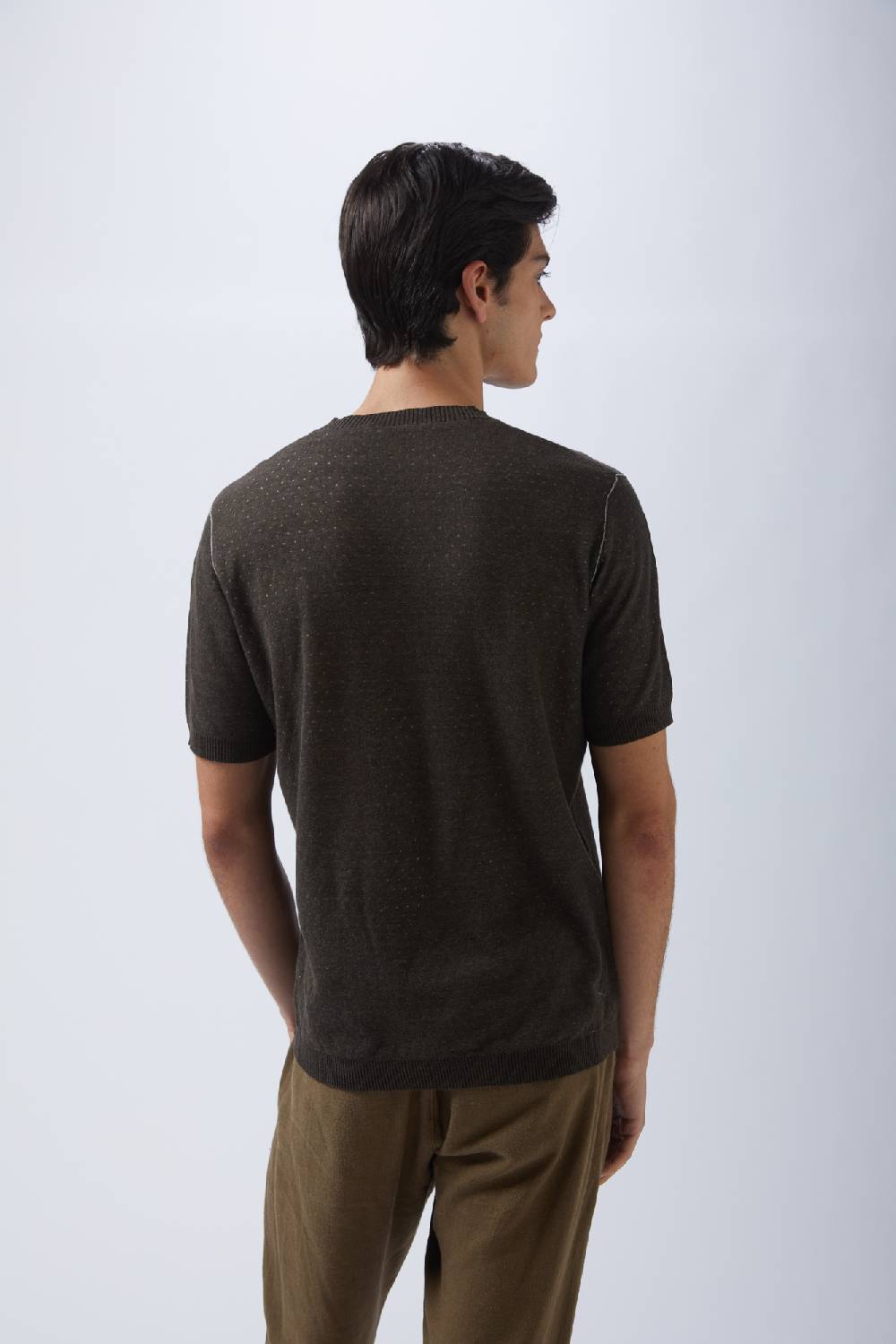 Kangra Cashmere Girocollo Mezza Manica Pois Bicolore 2025
