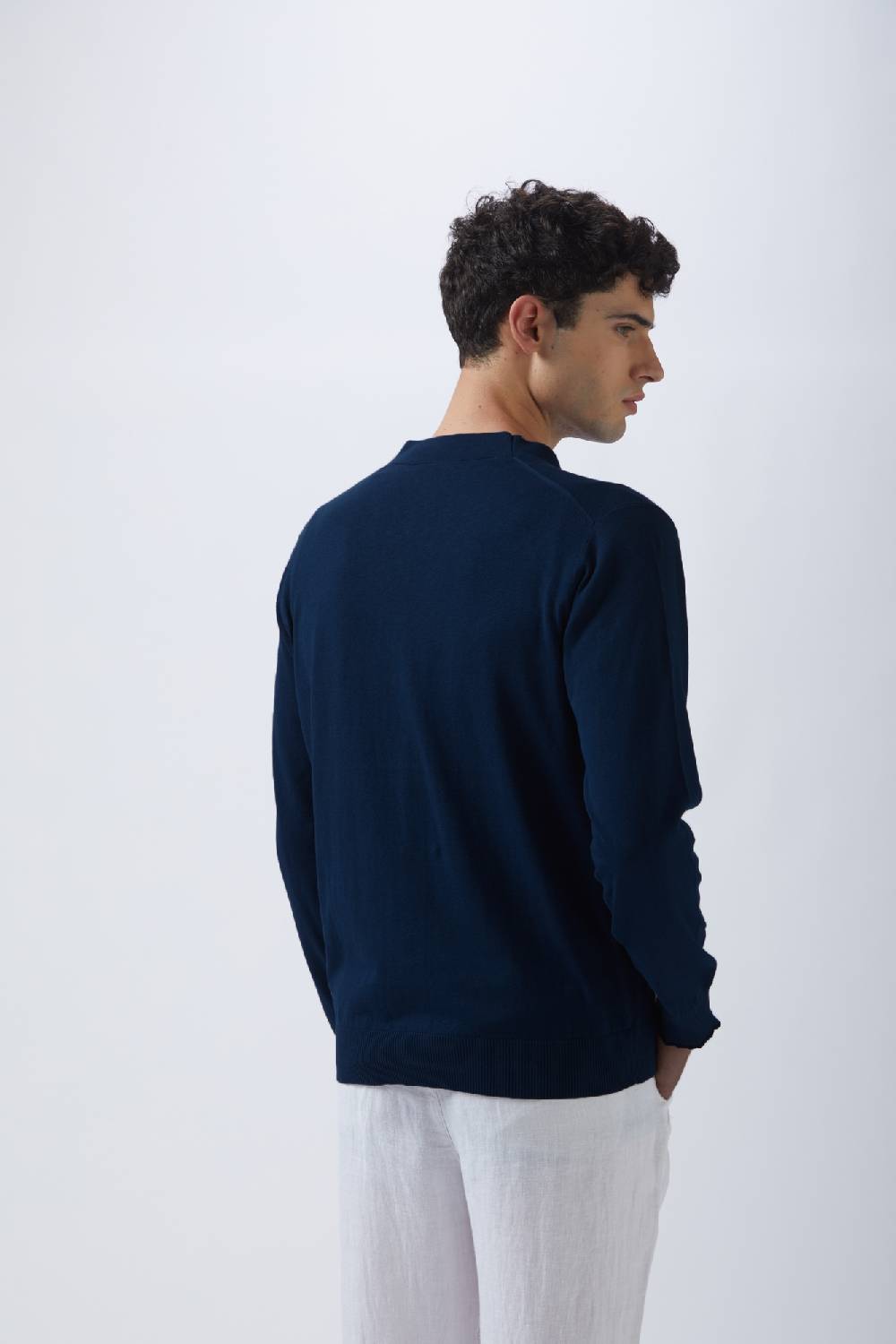 Kangra Cashmere Cardigan Rasato In Cotone e Lino Nuovo