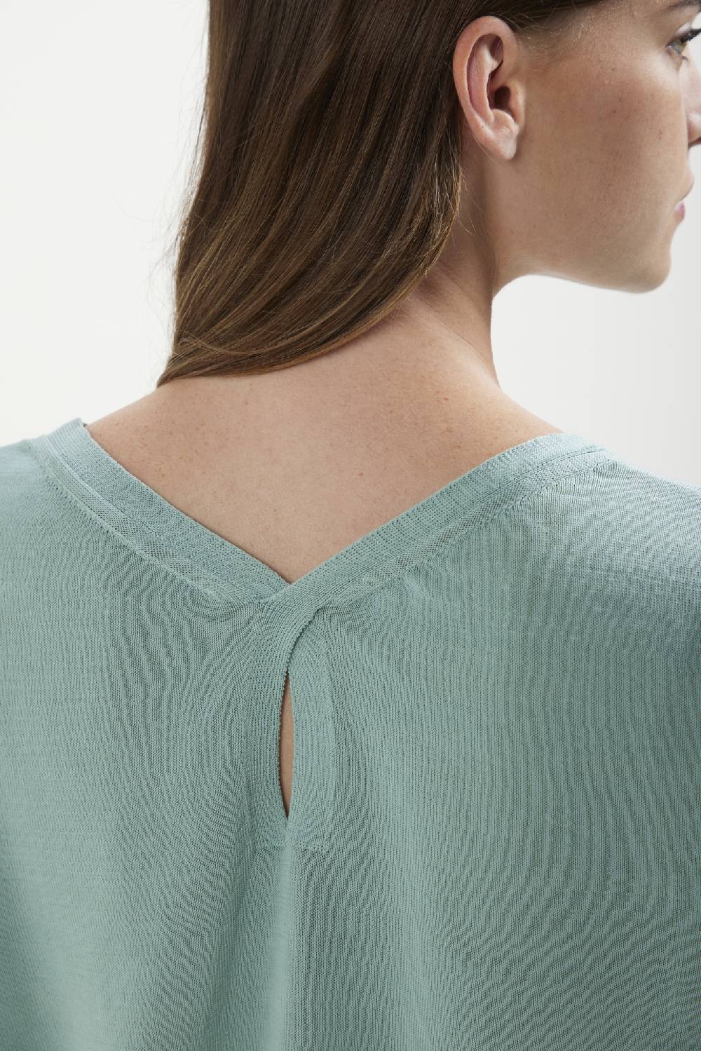 Kangra Cashmere Barchetta In Cotone Con Goccia Nella Schiena Acquista Ora