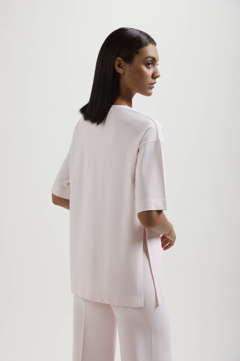 Kangra Cashmere Maglia Girocollo Over Rasata Con Spacchi I Più Venduti