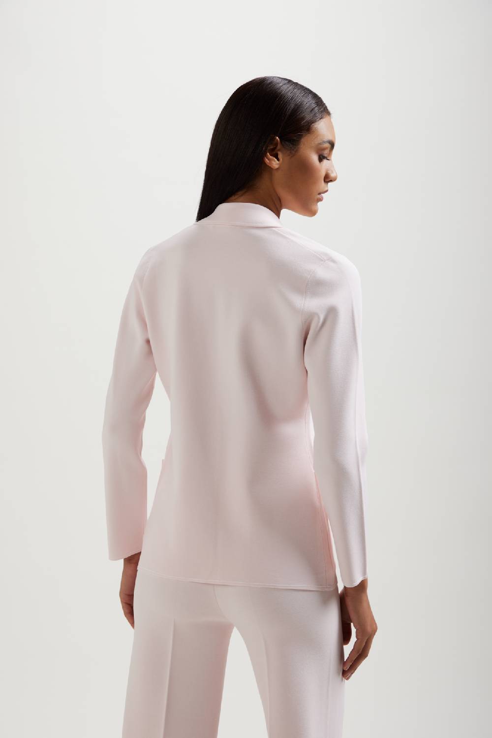 Kangra Cashmere Blazer Punto Milano Con Impuntura A Contrasto Sconto