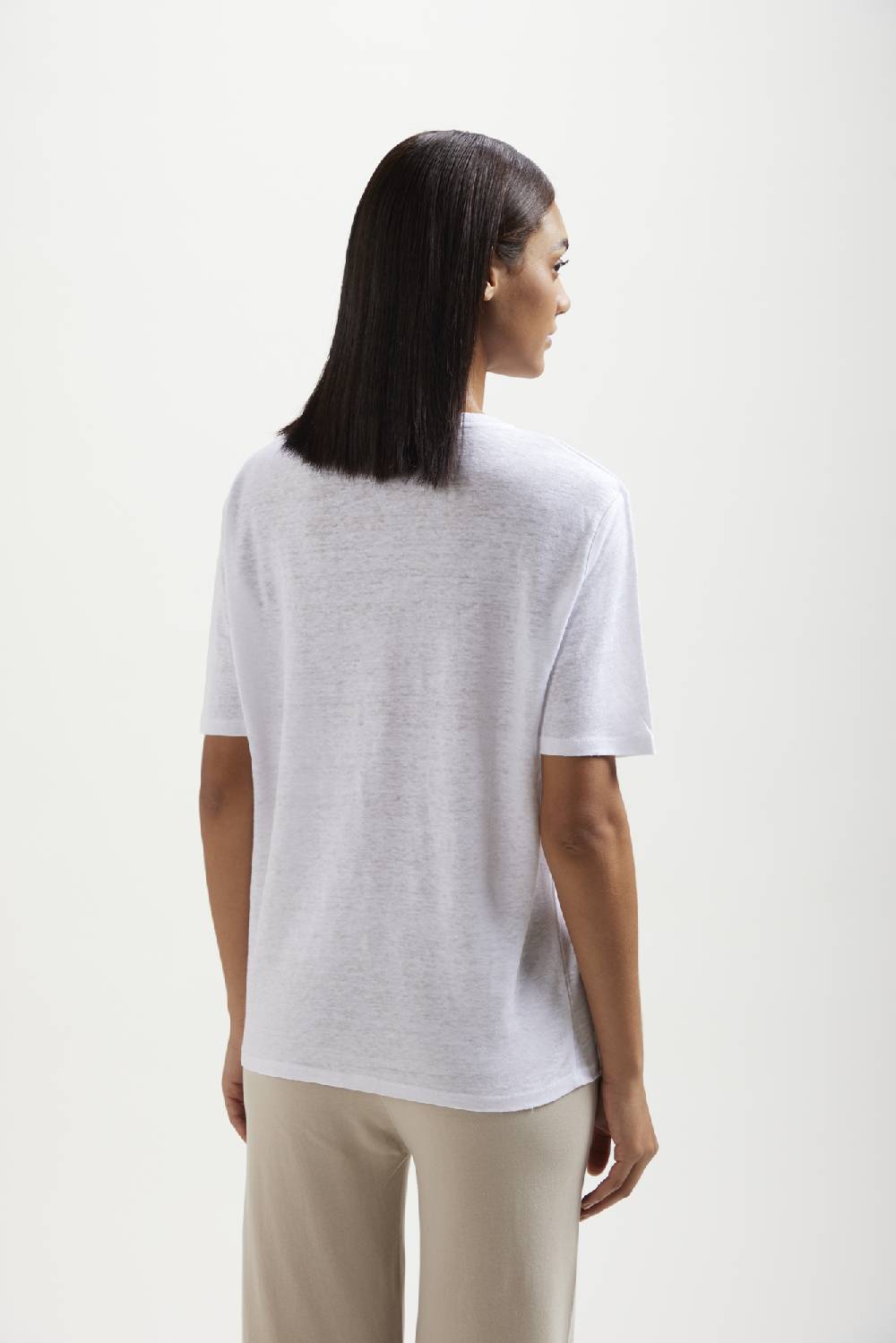 Kangra Cashmere T-Shirt M.Corta In Jersey Di Lino Affare Del Giorno