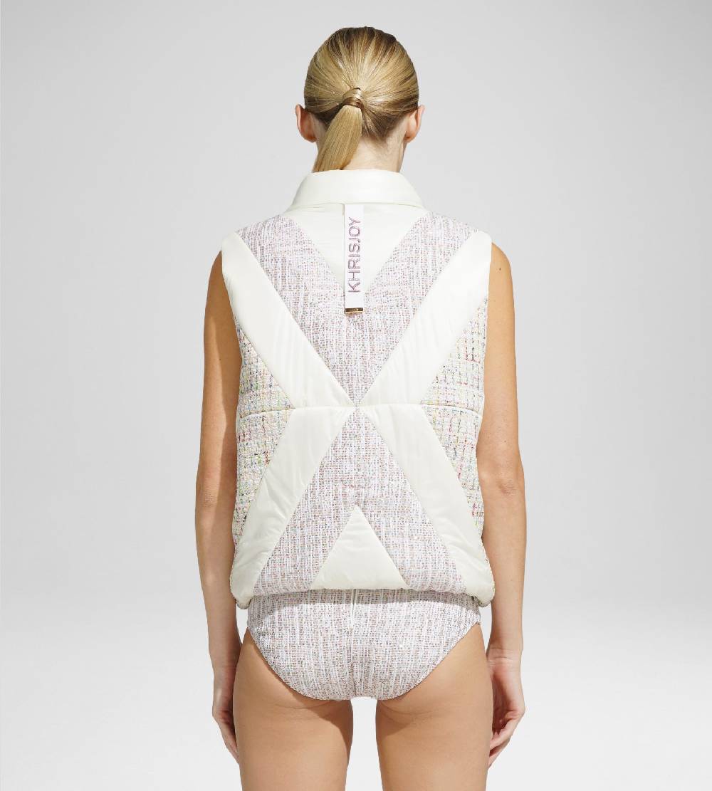Khrisjoy MATT&GLOSSY TWEED VEST MIX PALE COLORS 2025